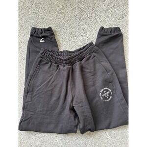 NEW Gymshark Lifestyle Club Graphic Joggers Black XS Oversized Fit Womens cuffed